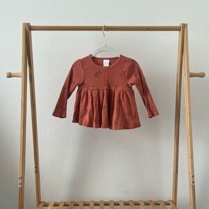 Charming Rust Long Sleeve Kids Tee